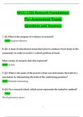 WGU C224 Research Foundations Study Guide Questions and Answers (2024 / 2025) (Verified Answers)