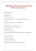 Millwright Exam Practice Questions With 100% Correct Answers