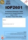 IOP2601 Assignment 2 (COMPLETE ANSWERS) Semester 1 2024  - DUE 15 April 2024 