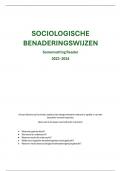 Samenvatting -  Reader Sociologische benaderingswijzen (K001361A)