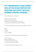 CDT COMPREHENSIVE EXAM ,NEWEST  2024 ACTUAL EXAM COMPLETE 250  QUESTIONS AND CORECT DETAILED  ANSWERS (VERIFIED ANSWERS)