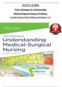 Davis Advantage for Understanding Medical-Surgical Nursing, 7th Edition STUDY GUIDE By Linda S. Hopper, Paula D.; Williams, Verified Chapters 1 - 57, Complete Newest Version