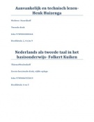 Samenvatting NL BT3 2012- 2013