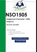 NSO1505 Assignment 2 (QUALITY ANSWERS)Semester 1 2024