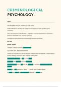 Criminologica psychology complete summary