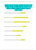 AAMA Study Guide, AAMA Practice Test Study Guide, AAMA Study Guide Front Office, AAMA CMA Practice Exam 2  100% Pass