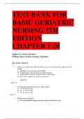 Test Bank For  Basic Geriatric Nursing 7th Edition by Patricia A. Williams Chapter 1-20 | Complete Guide