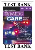 TEST BANK For Paramedic Care: Principles and Practice 6th Edition, Volume 1 - 5 (Bledsoe, 2023)