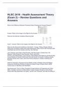 HLSC 2416 - Health Assessment Theory (Exam 2) – Review Questions and Answers 2024 -Graded A