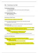 Foreclosure by Sale Lecture Notes