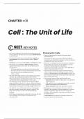 cell the unit of life chapter summary  with summary notes + mastering multiple choice questions + NCERT exemplar question + statement based questions + matching type questions  + assertion and reasons  all in one with brief explanation