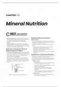 mineral nutrition  summary notes  + mastering multiple choice questions + NCERT exemplar question + statement based questions + matching type questions  + assertion and reasons  all in one with brief explanation