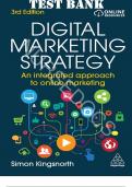 Test Bank For Digital Marketing Strategy: An Integrated Approach to Online Marketing 3rd Edition by Simon Kingsnorth||ISBN 978-1398605978||All Chapters 1-22||Complete Guide A+||Latest Update