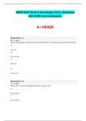 NRNP 6552 Week 8 Knowledge Check. Questions with 100 Correct Answers. A+ GRADE.