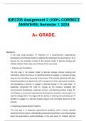 IOP3705 Assignment 2 (100 CORRECT ANSWERS) Semester 1 2024. A+ GRADE.