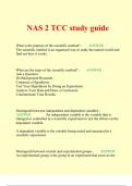 NAS 2 TCC study guide