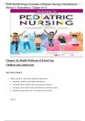 TEST BANK Wong's Essentials of Pediatric Nursing 11th Edition by Marilyn J. Hockenberry/ Best of 2023/2024/ Chapter 16-31