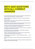 BEFO QUIZ QUESTIONS WITH ALL CORRECT ANSWERS