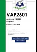 VAP2601 Assignment 2 (QUALITY ANSWERS) 2024