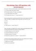 Microbiology Harr |499 questions with correct answers