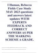 I human-rebecca fields case study 2024 /questions and answers with complete solution