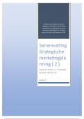 Samenvatting Strategische Marketingplanning Marketingplanning