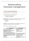 Samenvatting -  Financieel management - Afstandsonderwijs (2023 - 2024)