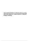 SOLUTIONS MANUAL FOR Payroll Accounting 10th Edition by Landin, Bernard J. Bieg and Bridget Stomberg