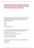 RASMUSSEN MDC II FINAL EXAM LATEST 2024/2025 QUESTIONS AND CORRECT ANSWERS(100% CORRECT VERIFIED ANSWERS)ALREADY GRADED A+