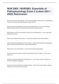NUR 2063 NUR2063 Essentials of Pathophysiology Exam 2 (Latest 2021 2022) Rasmussen (updated)