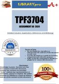 TPF3704 Assessment 50 (PORTFOLIO) 2024