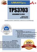 TPS3703 Assignment 1A (COMPLETE ANSWERS) 2024 (548158) - DUE 31 May 2024
