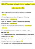 NURS231 portage pathophysiology module 9 exam endocrine disorders Questions and Answers (2024 / 2025) (Verified Answers)