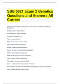 SBB Exam Questions and Answers All Correct