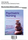 Test Bank for Psychiatric Nursing- Contemporary Practice, 7th Edition by Boyd, 9781975161187, Covering Chapters 1-43 | Includes Rationales