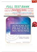 FULL TEST BANK For Hamric And Hanson's Advanced Practice Nursing: AN Integrative Approach Paperback – Illustrated,  By Mary Fran Tracy Phd RN APRN CNS FAAN (Author), Latest Update Graded A+  