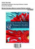 Test Bank for Olds Maternal-Newborn Nursing & Women’s Health Across the Lifespan, 11th Edition by Ladewig, 9780135206881, Covering Chapters 1-36 | Includes Rationales