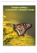 Principles of Biology – An Introduction to Biological Concepts BOOK COMPLETE 100% VERIFIED