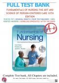 Test Bank for Fundamentals of Nursing 10th Edition by Taylor Chapter 1-47 | Complete Guide Newest Version 2024
