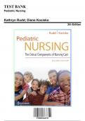 Test Bank for Pediatric Nursing, 2nd Edition by Kathryn Rudd, 9780803666535, Covering Chapters 1-22 | Includes Rationales