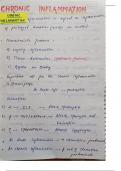Chronic inflammation pathology handwritten notes 