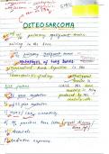 Bone pathology handwritten notes 