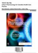 Test Bank: Lilley's Pharmacology for Canadian Health Care Practice 4th Edition by Sealock - Ch. 1-58, 9780323694803, with Rationales