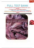                     FULL TEST BANK For An Introduction To Brain And Behavior 6th Bryan Kolb , Ian Q. Whishaw , G. Campbell Teskey Latest Update Graded A+.     