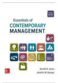 ESSENTIALS OF CONTEMPORARY MANAGEMENT 10TH EDITION BY GARETH JONES AND JENNIFER GEORGE INSTRUCTOR MANUAL