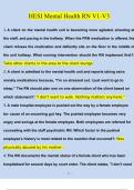 HESI Mental Health RN V1-V3  Questions and Answers (2024 / 2025) (Verified Answers)