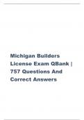 Michigan Builders License Exam Q