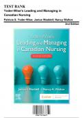 Test Bank: Yoder-Wise's Leading and Managing in Canadian Nursing, 2nd Edition by Waddell - Chapters 1-32, 9781771721677 | Rationals Included