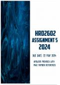 HRD2602 Assignment 5 2024 |Due 22 May 2024