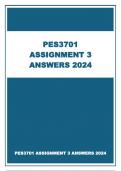 PES3701 ASSIGNMENT 3 ANSWERS 2024